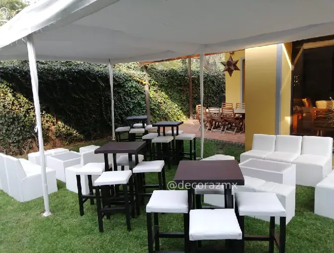 Sala Lounge Y Carpas Sala Lounge con Mesa de Madera